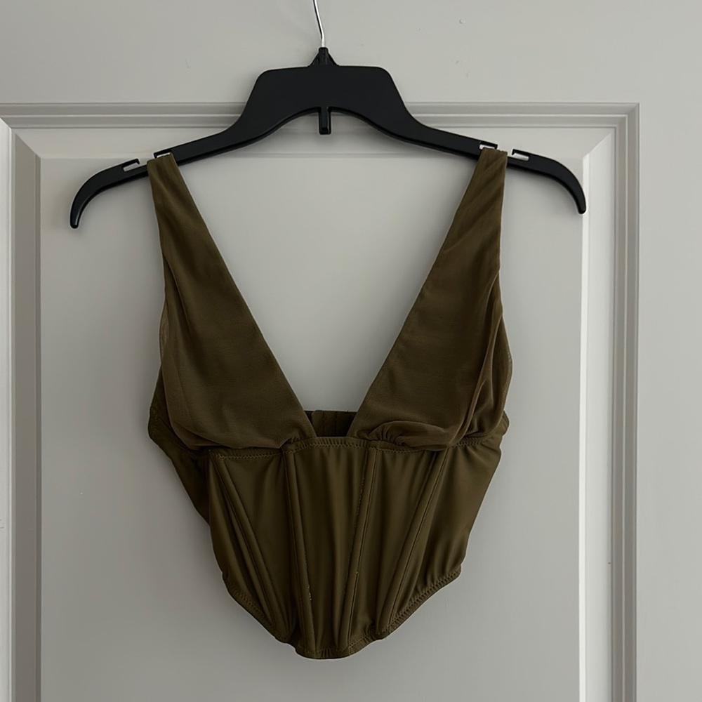 Urban Outfitters Out from Under Olive Green Women's Top